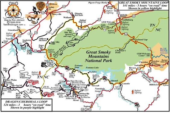Smoky Mtn Loop Map